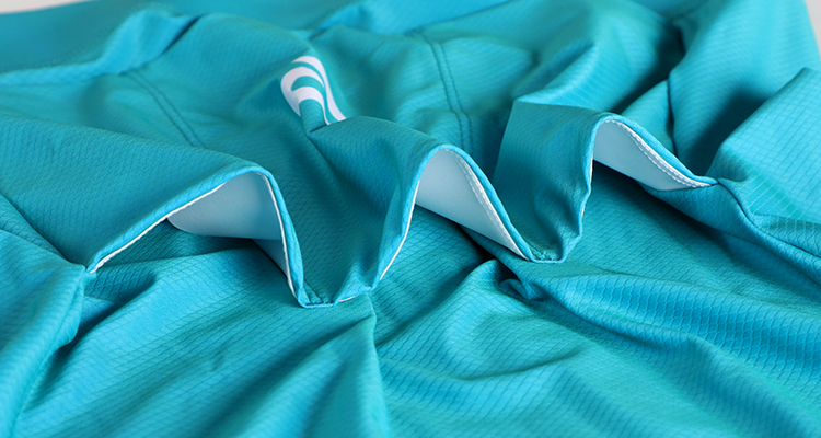 cyan blue cycling jersey